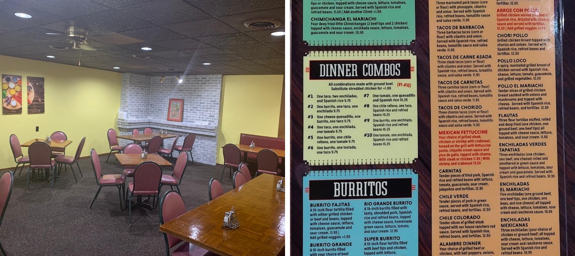 El Mariachi Bar & Grill Menu