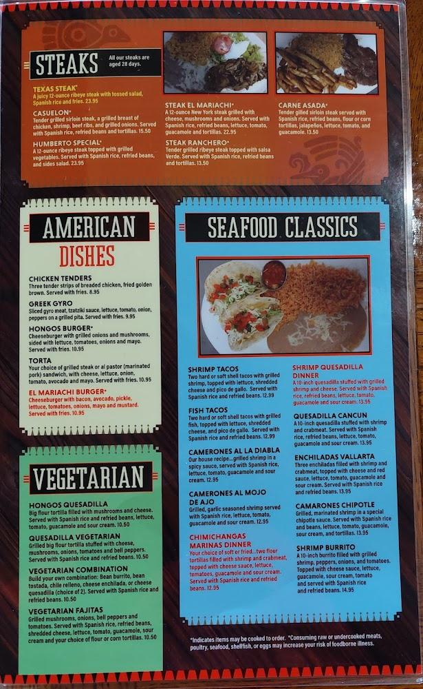 El Mariachi Bar & Grill Menu image 2