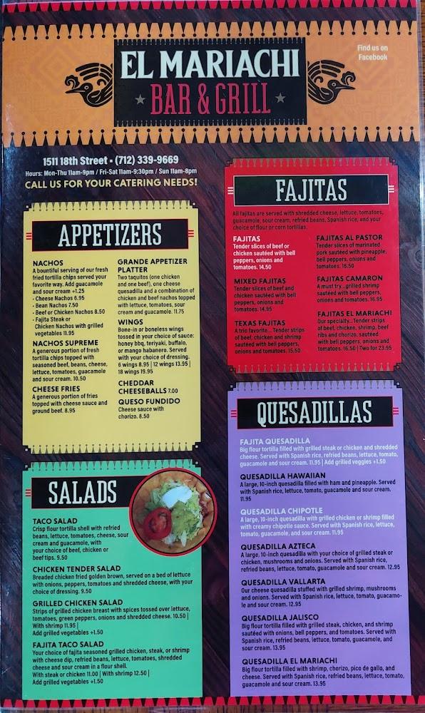 El Mariachi Bar & Grill Menu image 4