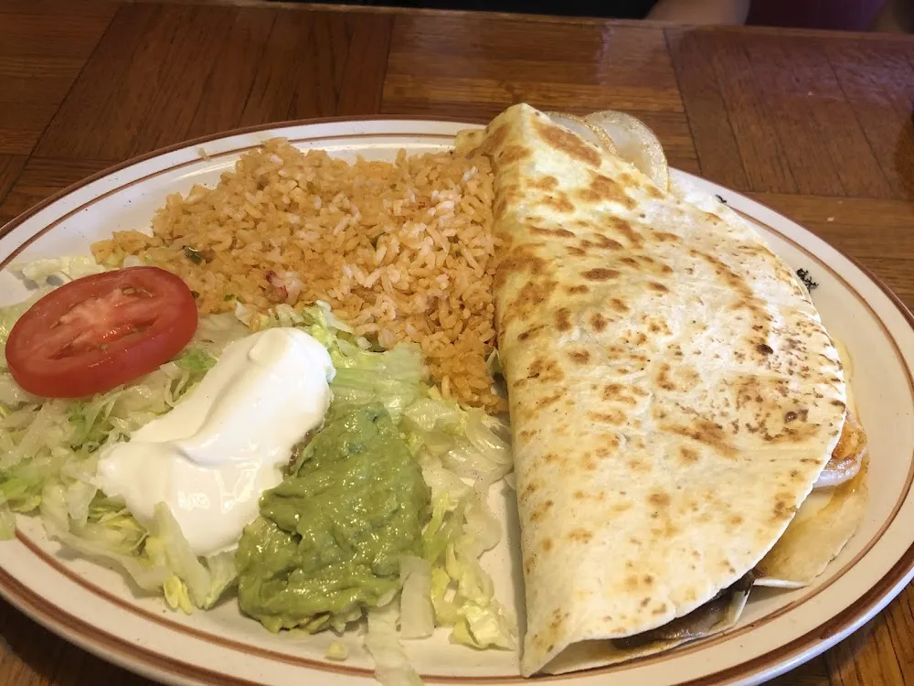 Shrimp Quesadilla Dinner